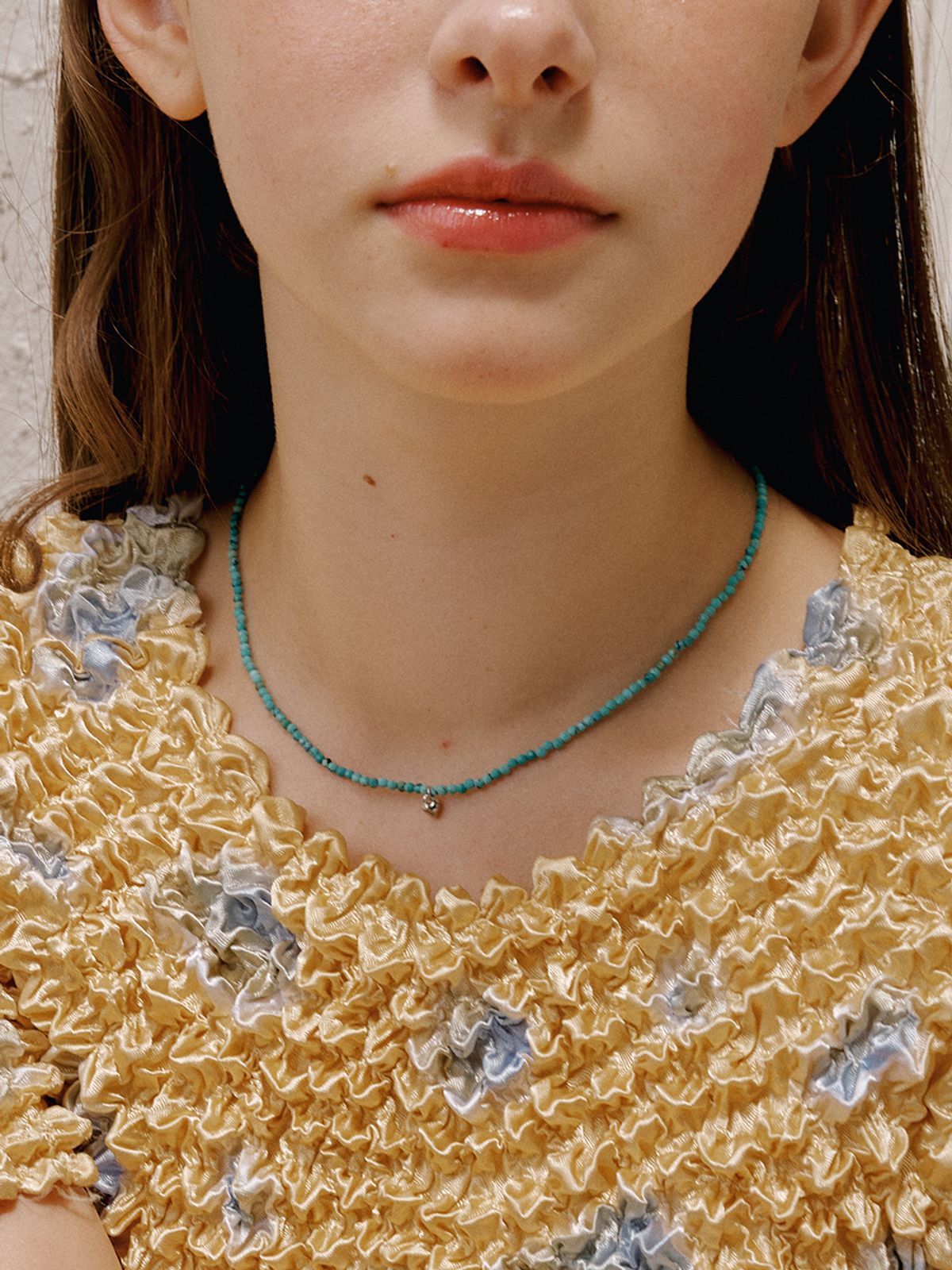 빈티지헐리우드(VINTAGE HOLLYWOOD) Gemstone Heart Necklace_VH2435NE006M