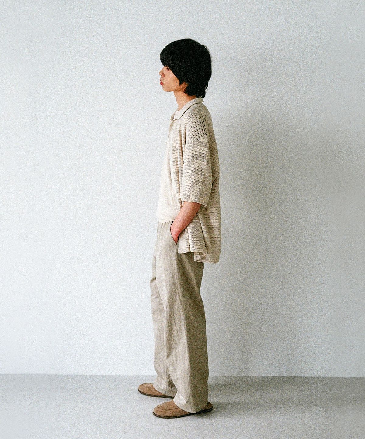 블랭크룸(BLANKROOM) POTTER 밴딩 팬츠_BEIGE