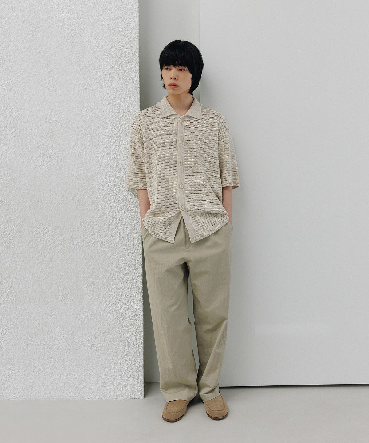 블랭크룸(BLANKROOM) POTTER 밴딩 팬츠_BEIGE