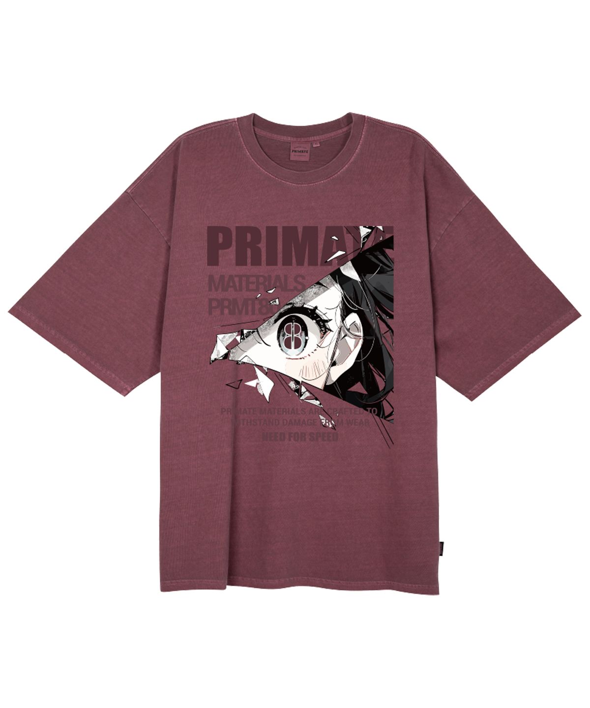프라임에이트(PRIMATE) EYEZ 오버핏 피그먼트 반팔티셔츠 4 COLORS