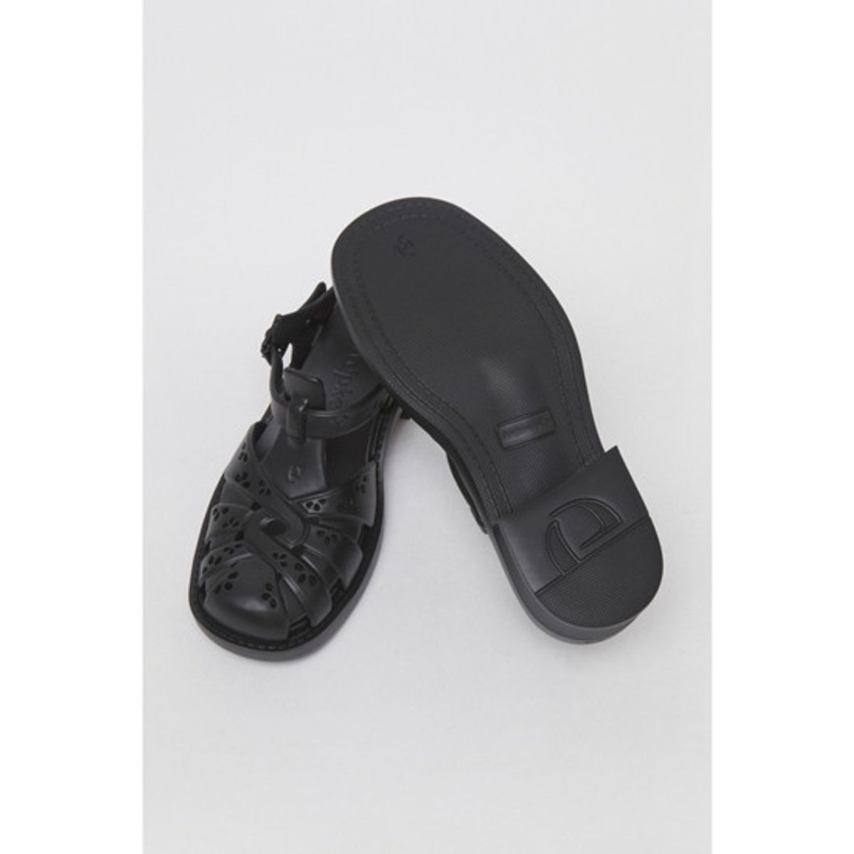 아카이브앱크(ARCHIVEPKE) Puffy rubber sandal(Deep sleep)_OK2AM24009BLK
