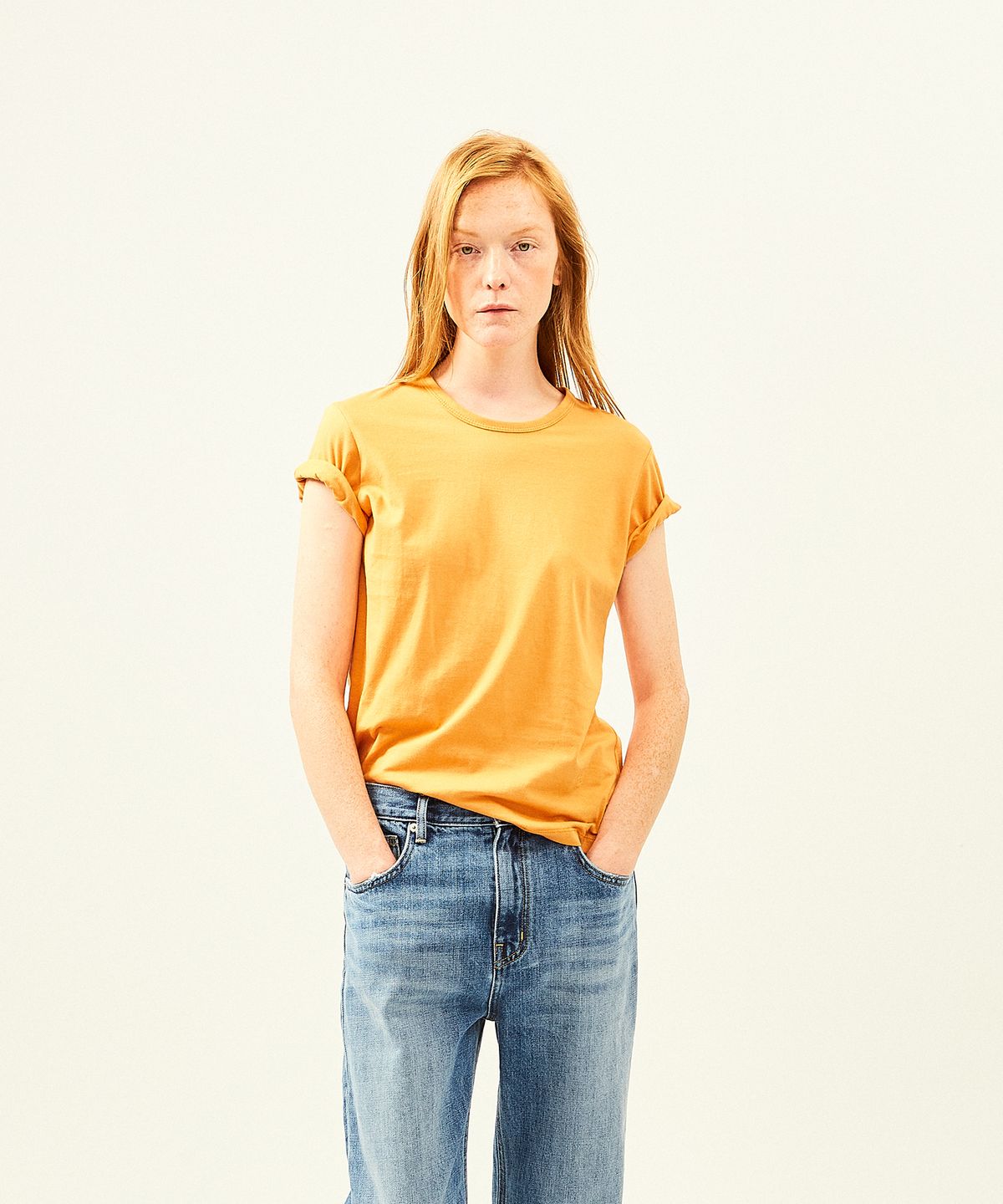 라벨아카이브(LABELARCHIVE) W Margot T-shirt papaya