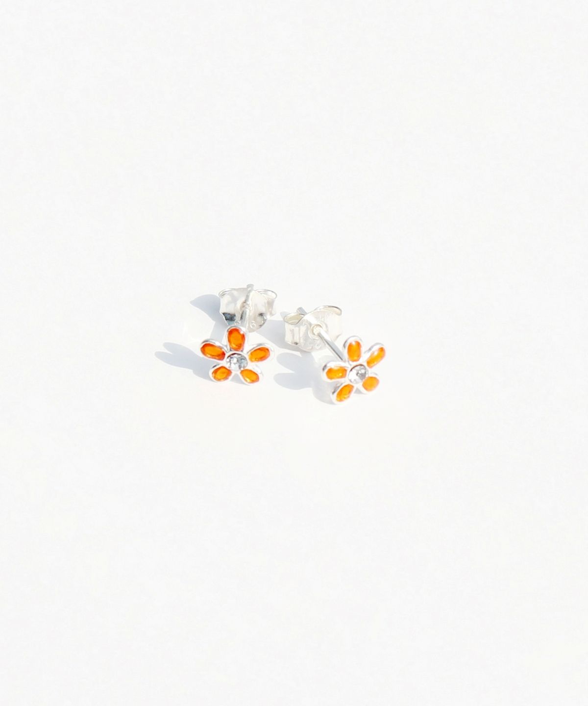 봉보(BONBEAU) Shining color flower pin Earrings 실버925 은침 컬러 큐빅 플라워 꽃 귀걸이