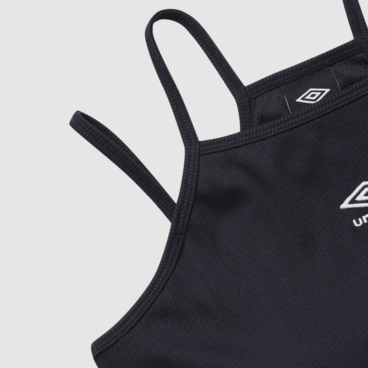 엄브로(UMBRO) 우먼스 골지 브라탑 블랙(UQ222CBR59)
