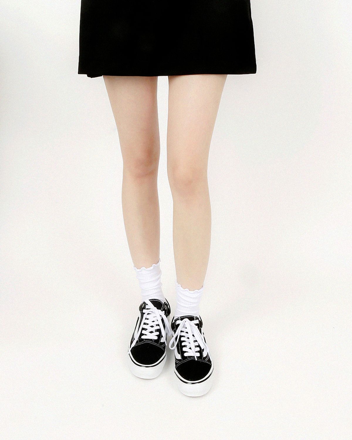 삭스에이(SOCKSA) [3PACK]메리 제인 골지 프릴 러플 순면 무압박 긴 양말