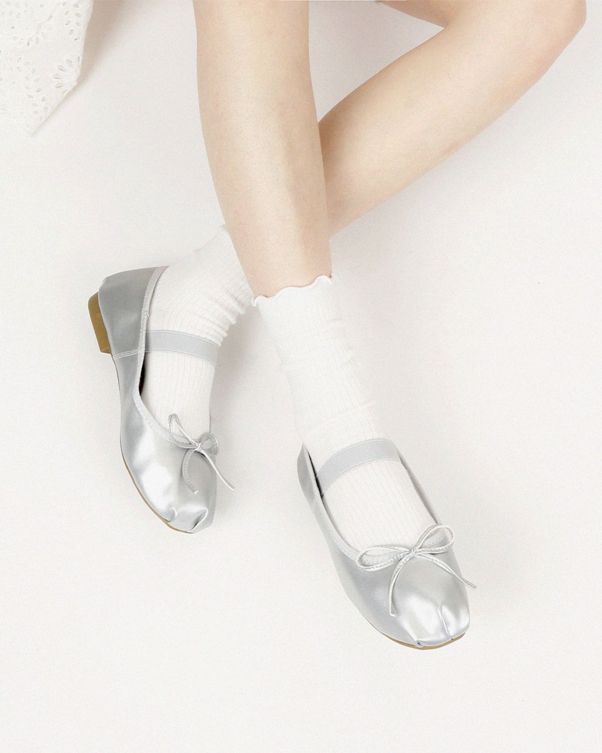 삭스에이(SOCKSA) [3PACK]메리 제인 골지 프릴 러플 순면 무압박 긴 양말