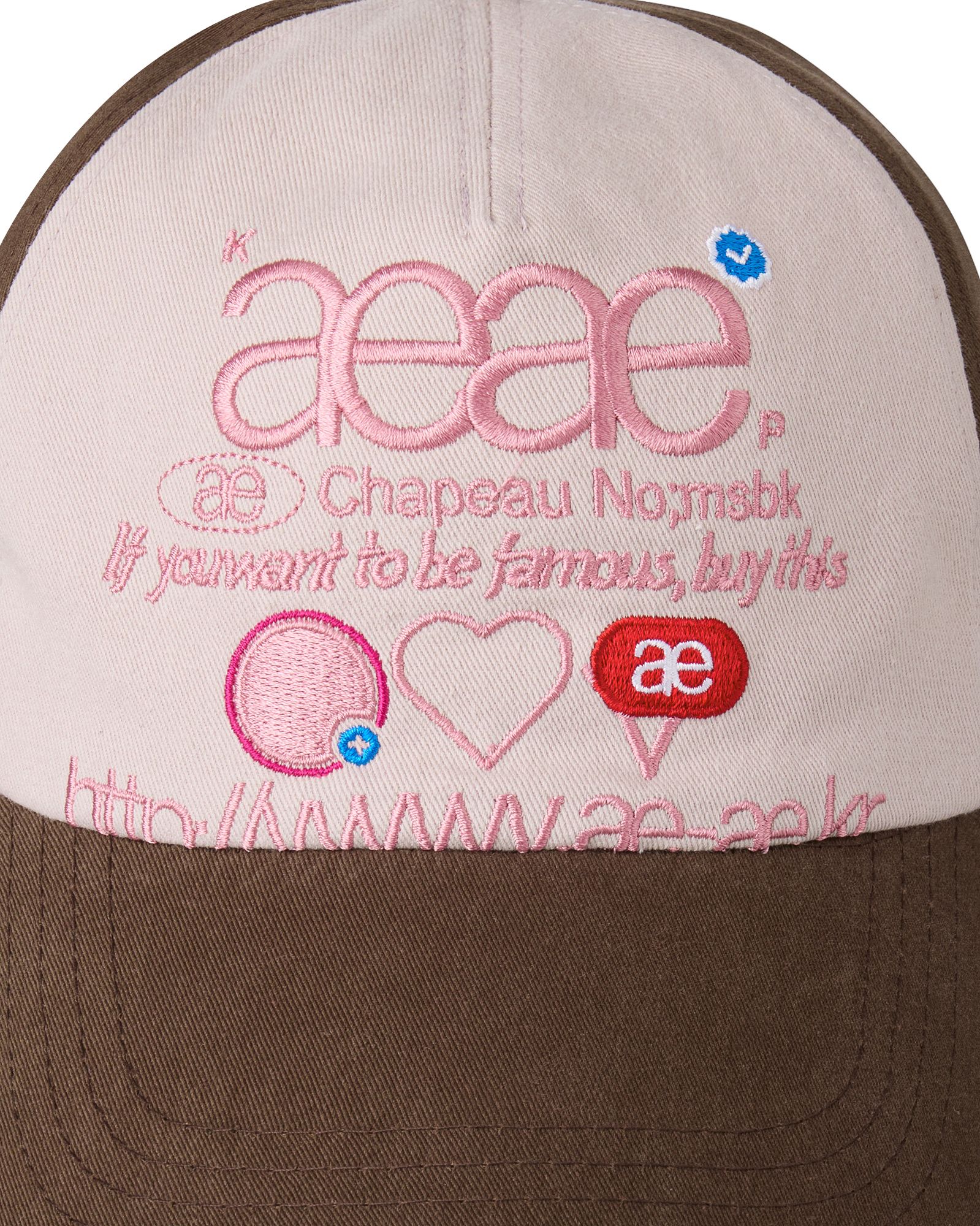 MUSINSA公式 | AEAE aeae x PEAKBOY WEB LOGO 5 PANNEL BALL CAP