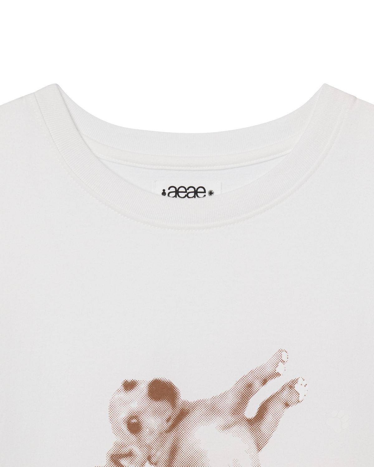 에이이에이이(AEAE) aeae X PEAKBOY BARNEY T-SHIRTS [WHITE]