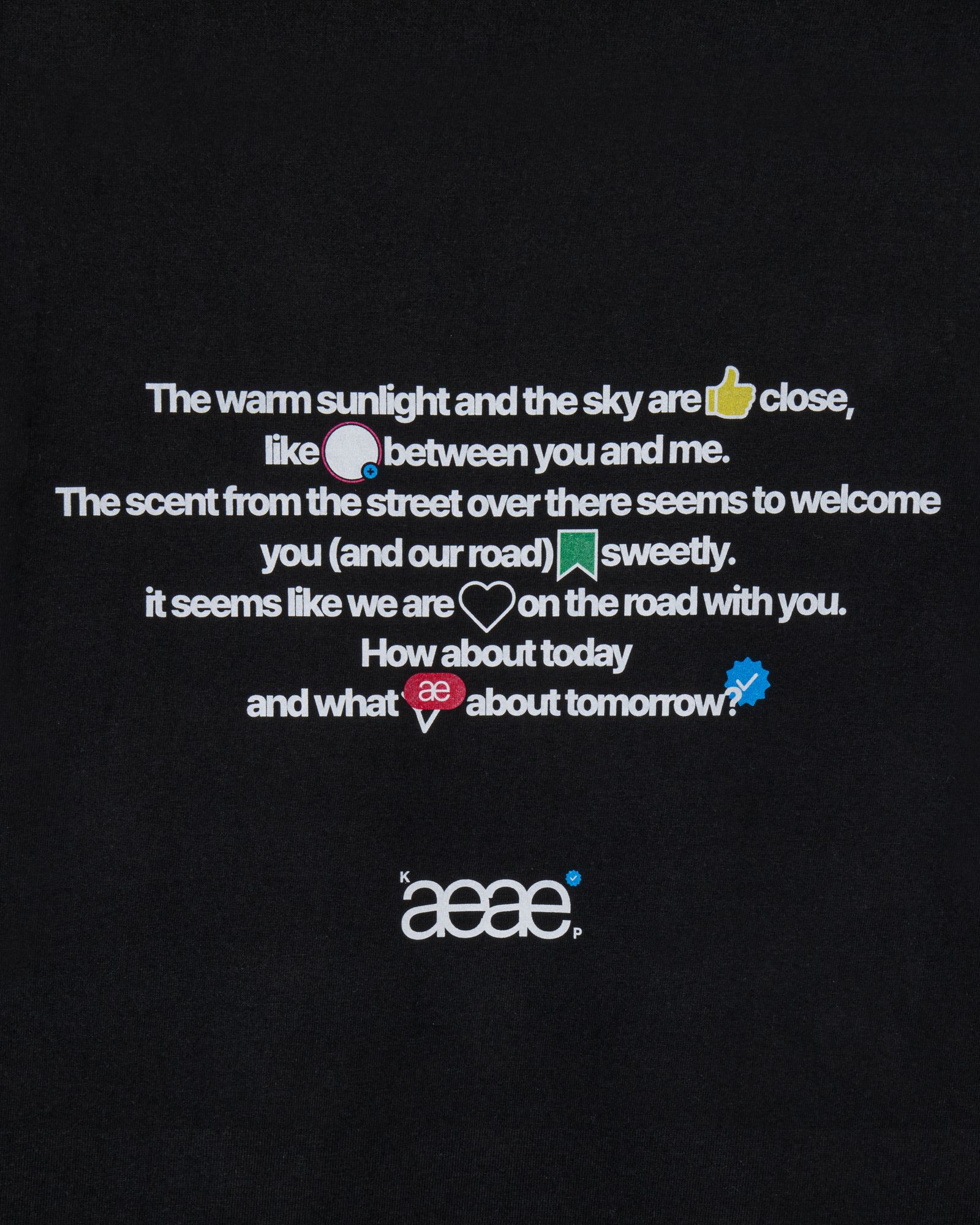 AEAE★韓国★人気 コラボ aeae X PEAKBOY WALK T-SHIRTS 2色 MUSINSA | AEAE aeae x PEAKBOY WALK T-SHIRTS [BLACK]