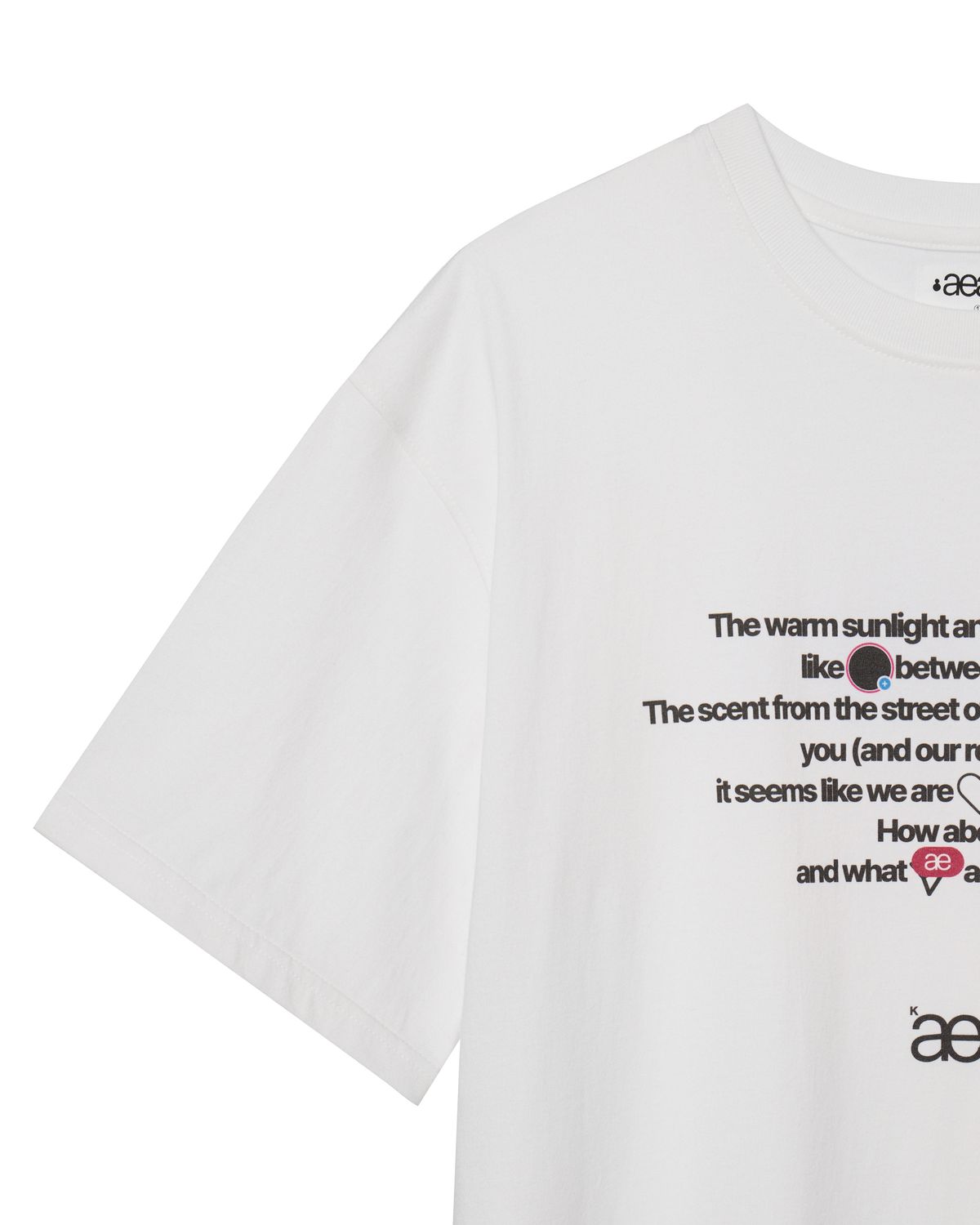 에이이에이이(AEAE) aeae X PEAKBOY WALK T-SHIRTS [WHITE]