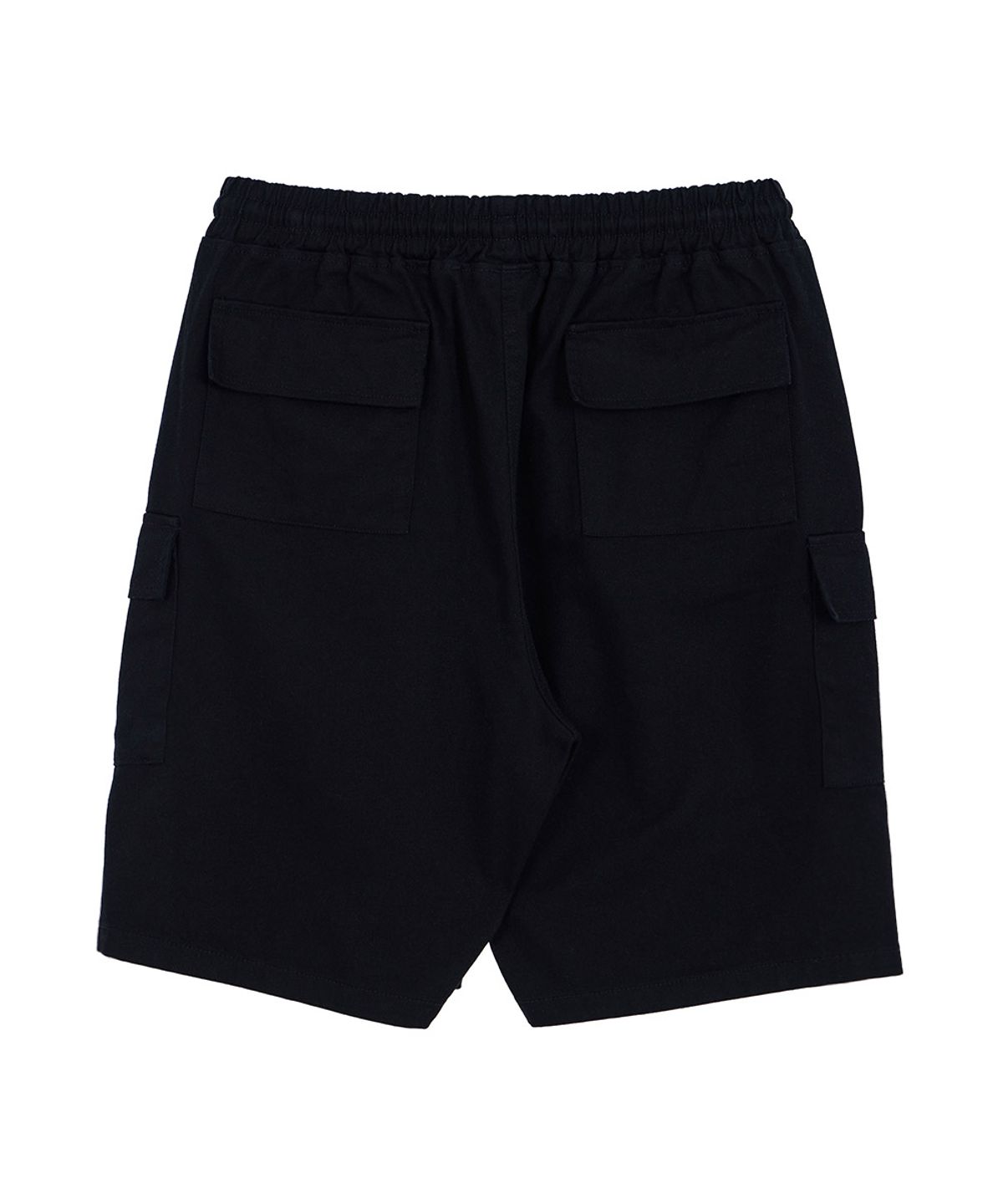 메이킷투(MAKEITTO) 6 POCKETS SEMI WIDE CARGO HALF PANTS_BLACK