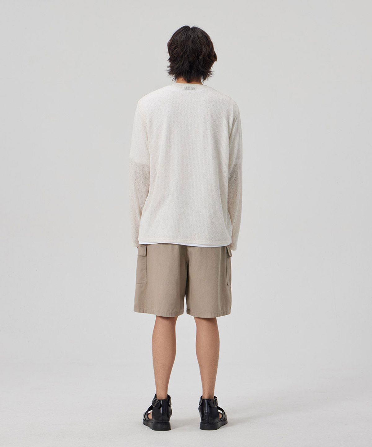메이킷투(MAKEITTO) 6 POCKETS SEMI WIDE CARGO HALF PANTS_KHAKI