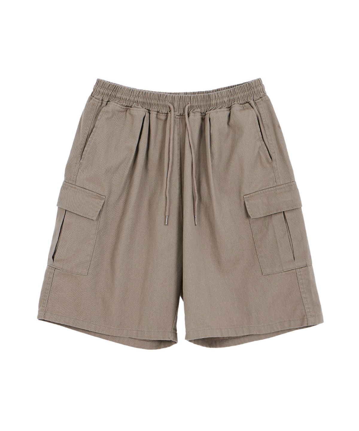 메이킷투(MAKEITTO) 6 POCKETS SEMI WIDE CARGO HALF PANTS_KHAKI