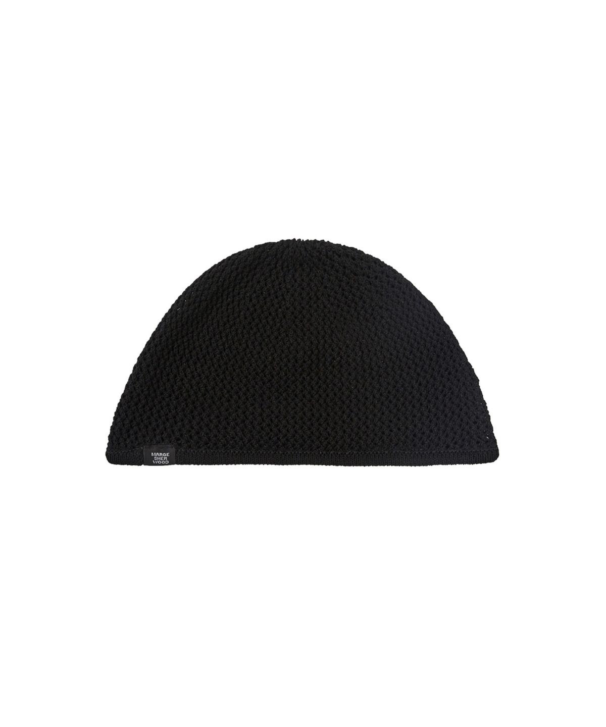 마지셔우드(MARGESHERWOOD) CROCHET ROUND BEANIE_black
