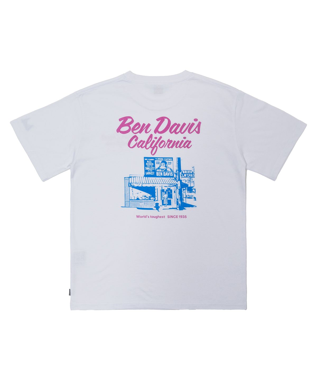 벤 데이비스(BEN DAVIS) ORIGINAL STORE PRINT TEE WHITE