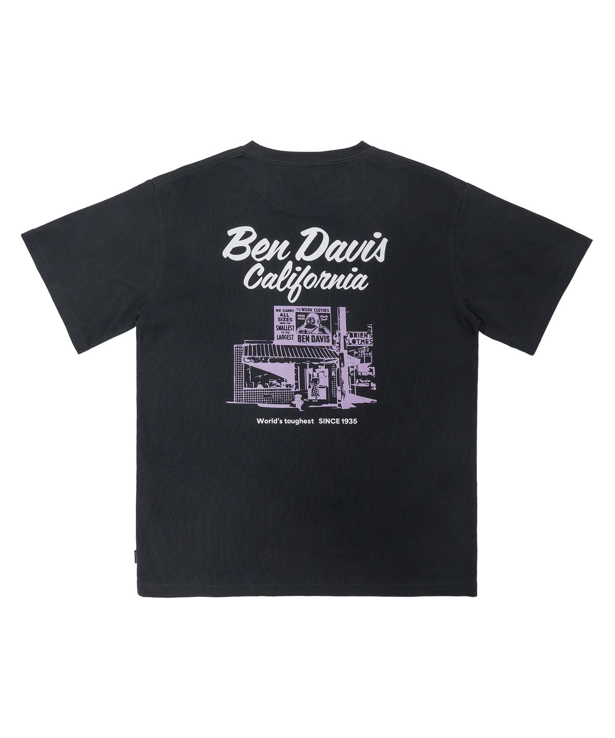 벤 데이비스(BEN DAVIS) ORIGINAL STORE PRINT TEE WHITE
