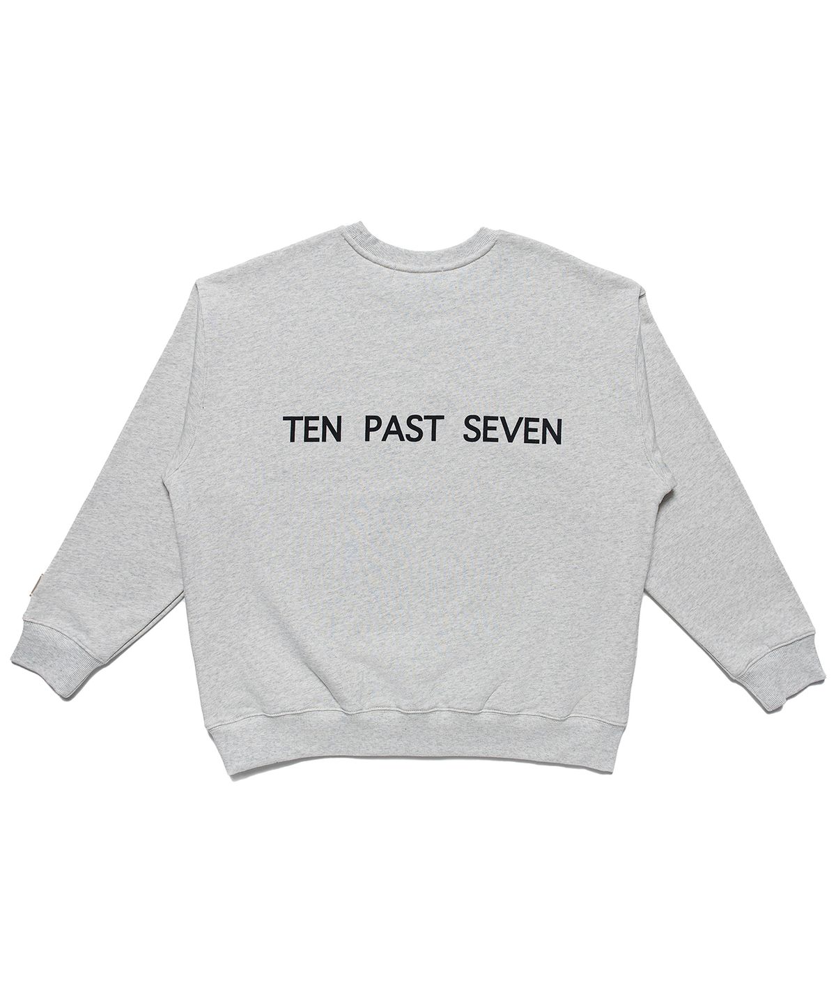 텐 패스트 세븐(TEN PAST SEVEN) 오버사이즈 스웨트 셔츠 - 라이트 그레이