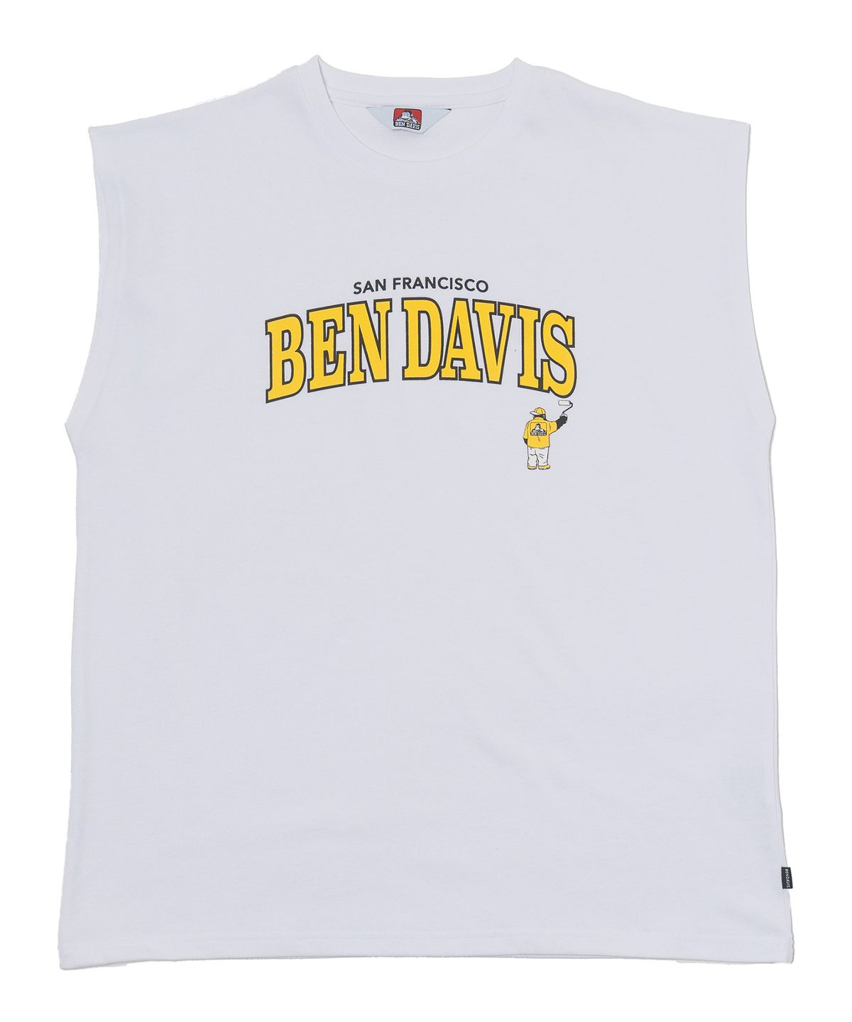 벤 데이비스(BEN DAVIS) ORIGINAL PRINT SLEEVELESS BLACK