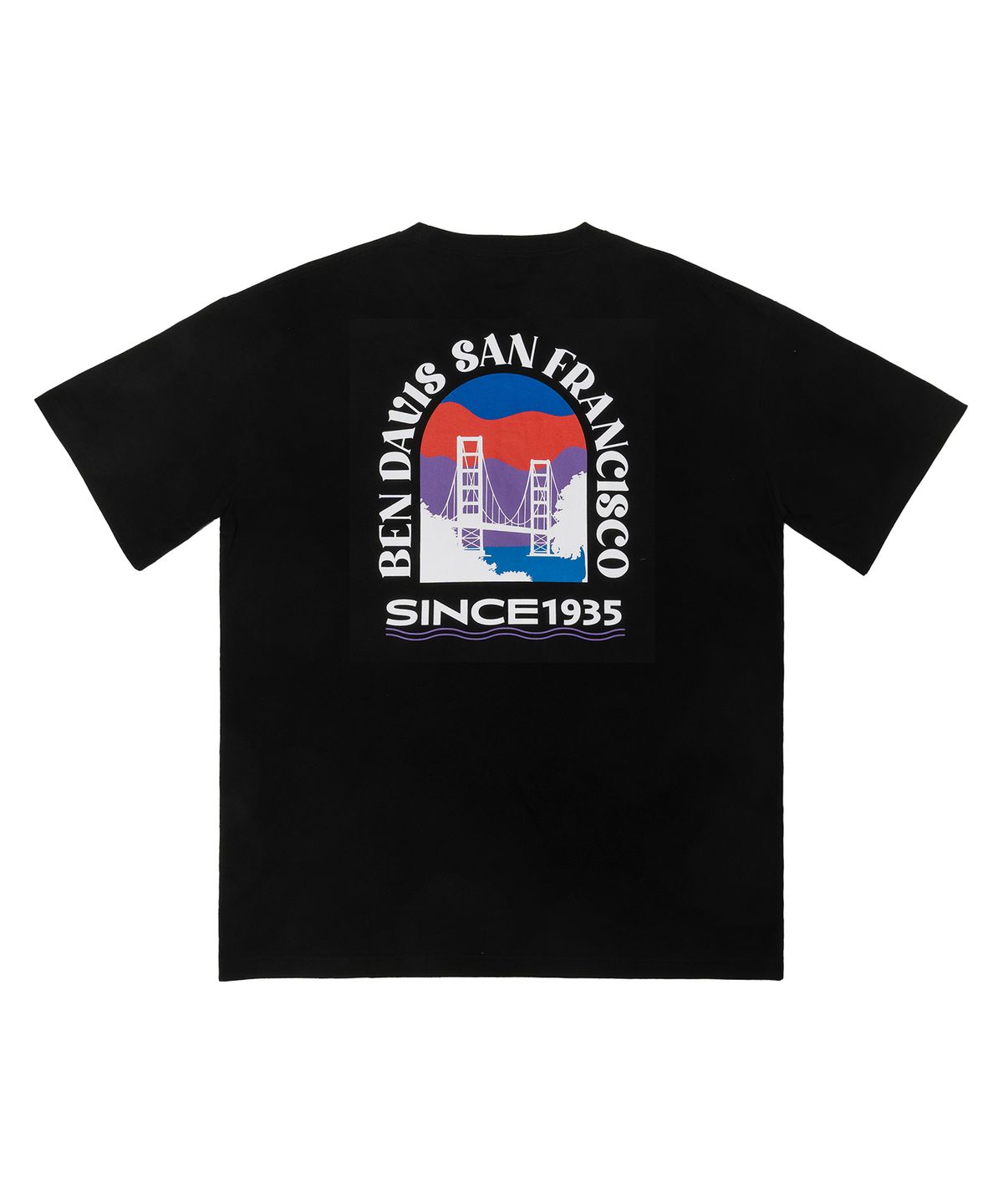 벤 데이비스(BEN DAVIS) ORIGINAL ARCH PRINT TEE LIGHT PURPLE