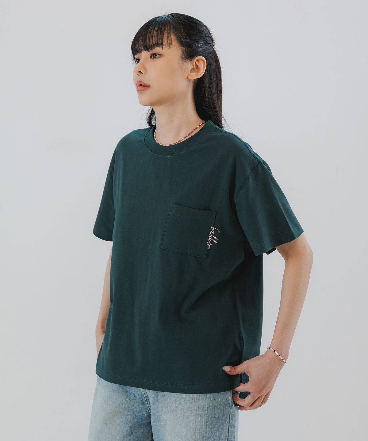 바켄(BAKKEN) Pocket logo 반팔티셔츠 BK3976_그린