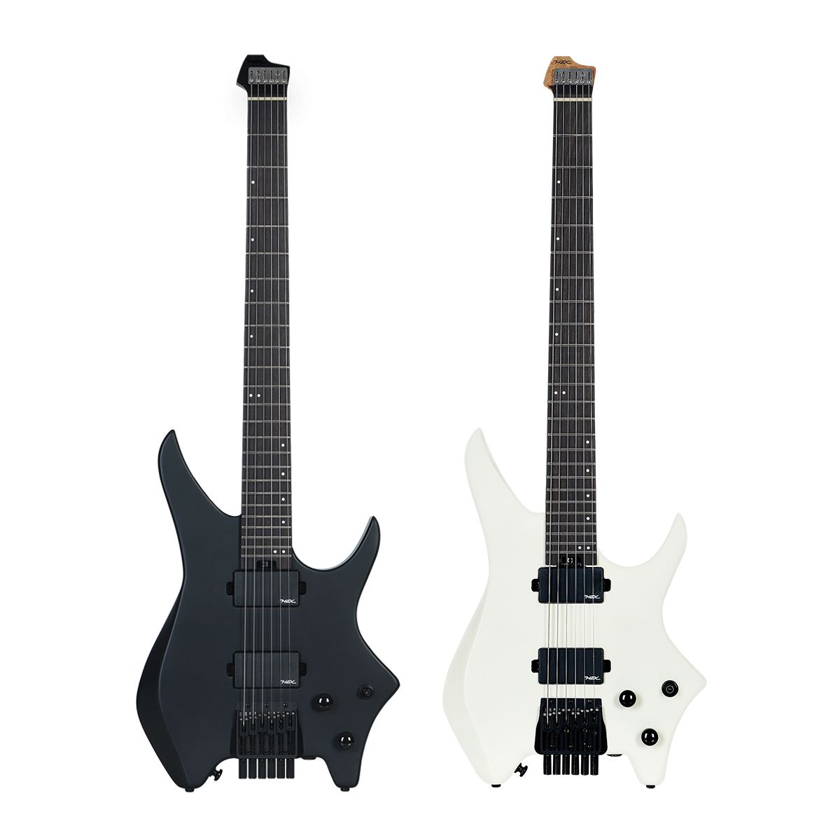 헥스기타(HEXGUITARS) 헤드리스 일렉기타 N400 & 15W 앰프 올인원 세트