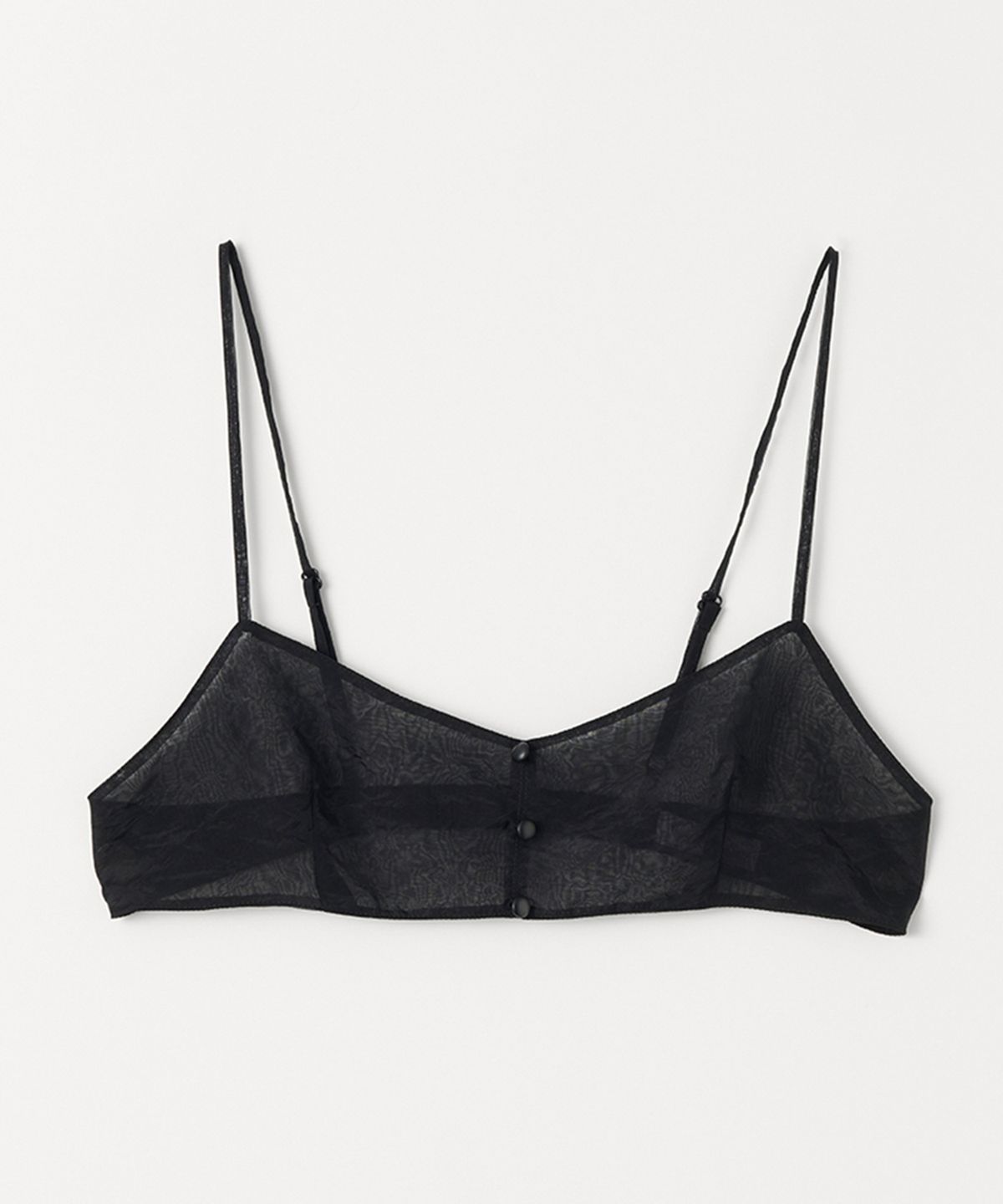 셀리테일즈(CELITAILS) SHEER BUTTON BUSTIER_BLACK