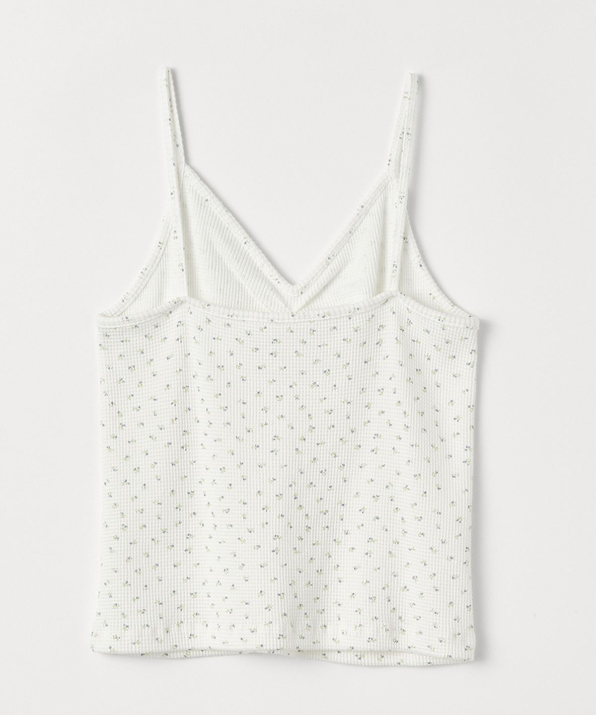 셀리테일즈(CELITAILS) FLOWER WAFFLE SLEEVELESS TOP_IVORY