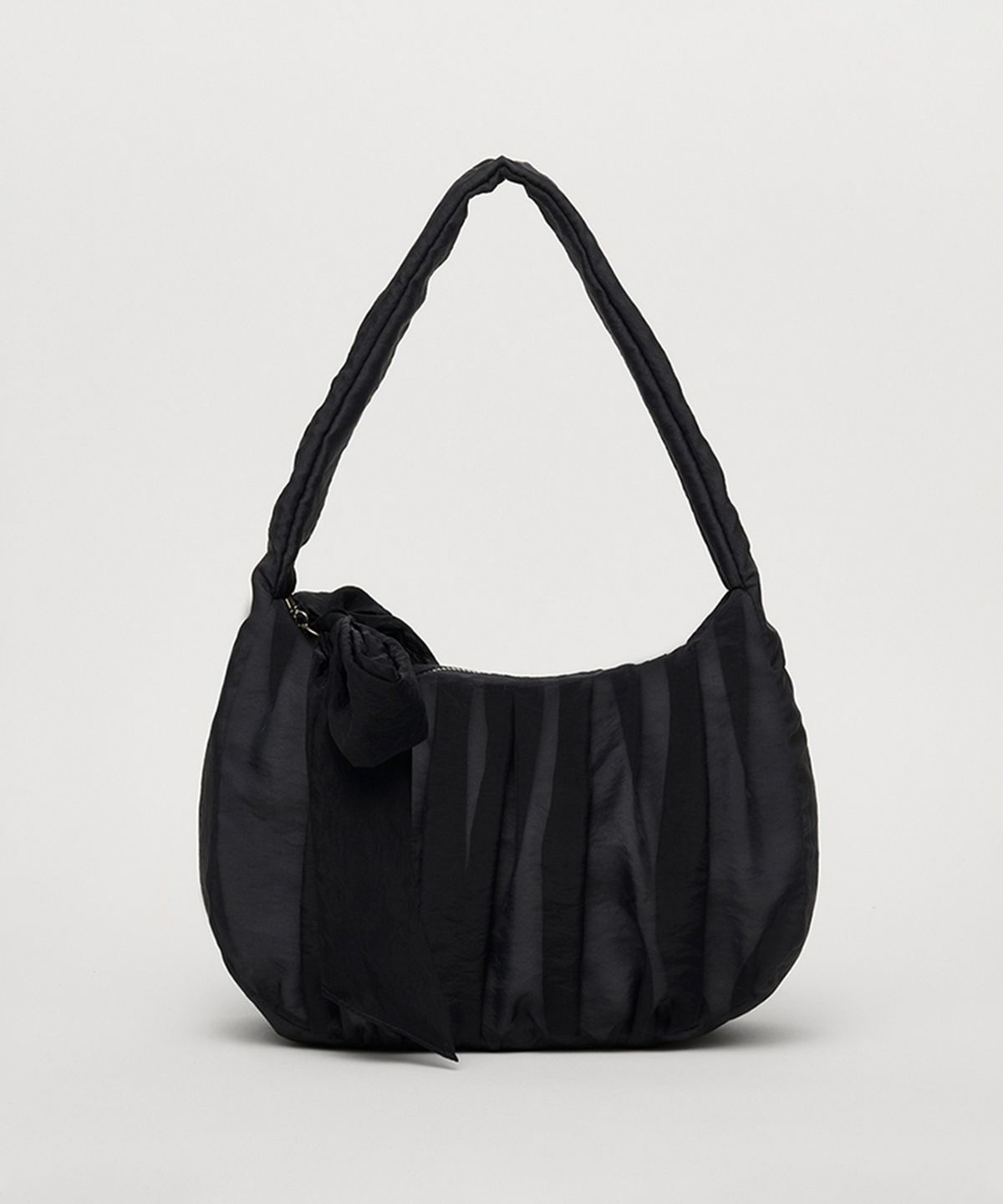 셀리테일즈(CELITAILS) SHIRRING RIBBON BAG_BLACK