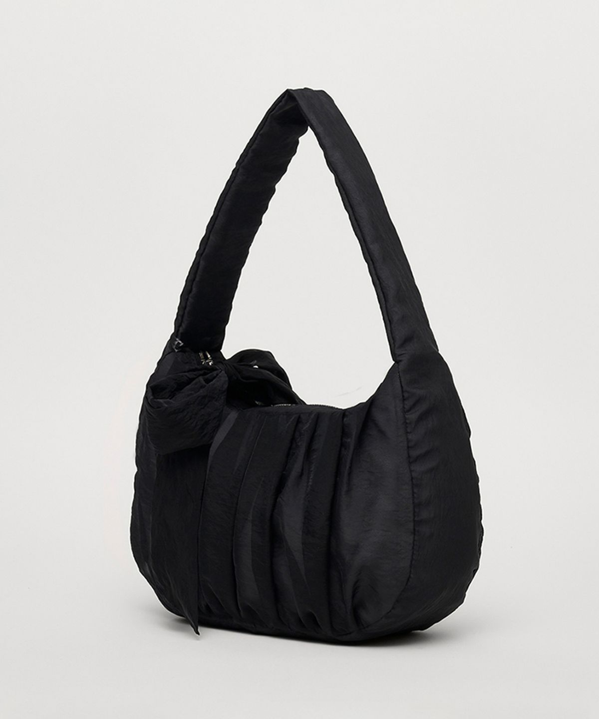 셀리테일즈(CELITAILS) SHIRRING RIBBON BAG_BLACK