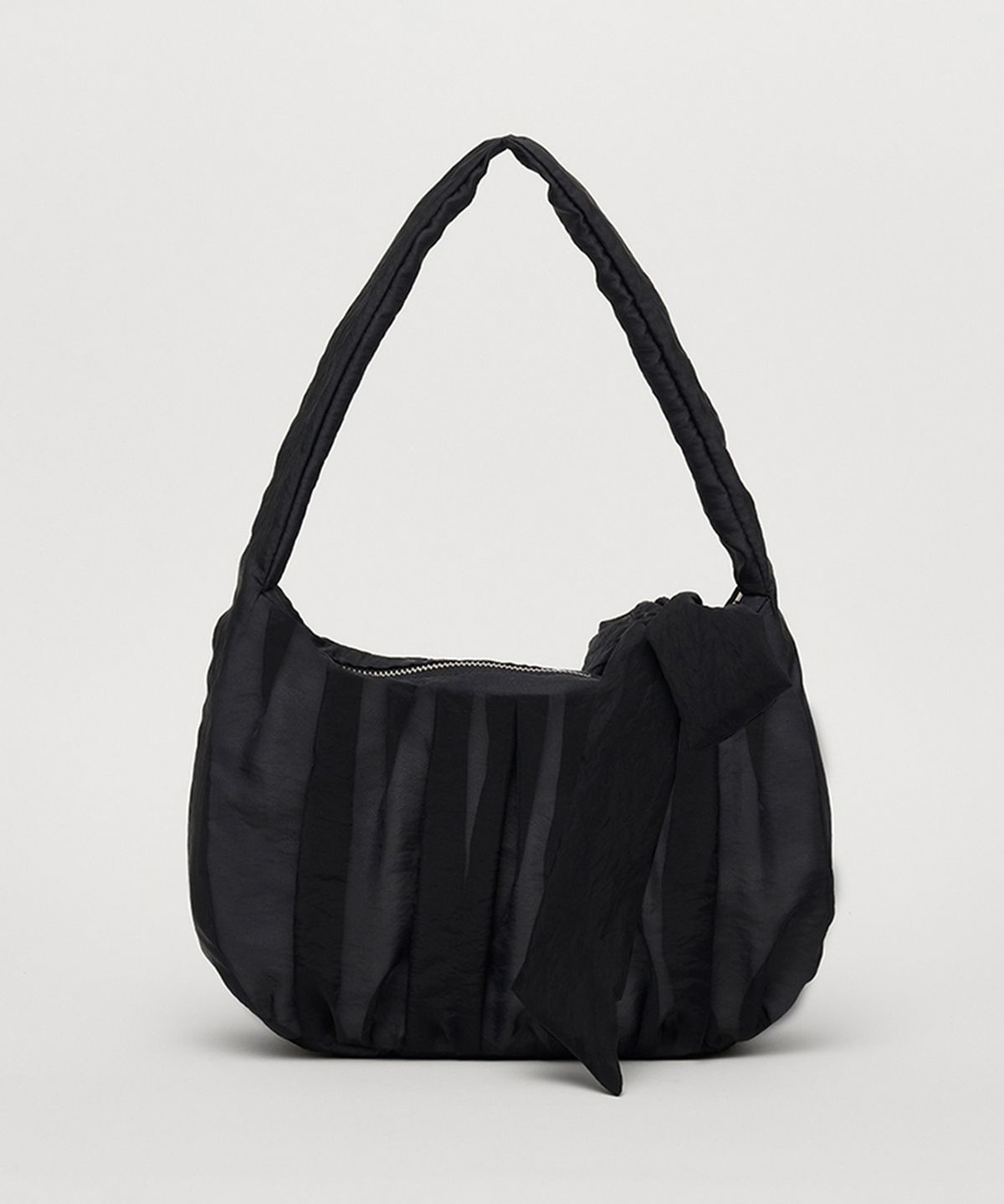 셀리테일즈(CELITAILS) SHIRRING RIBBON BAG_BLACK