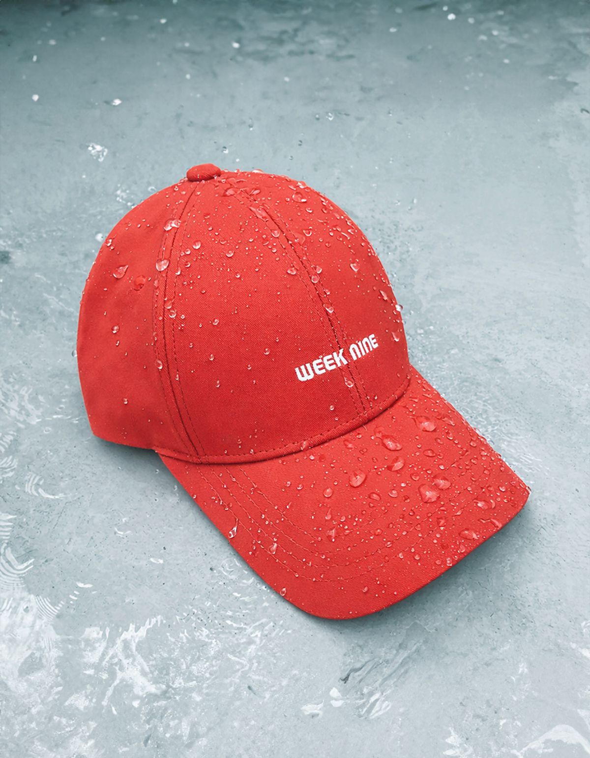 위크나인(WEEK9) 물놀이 방수모자 웨이브 스탠다드 볼캡 3color