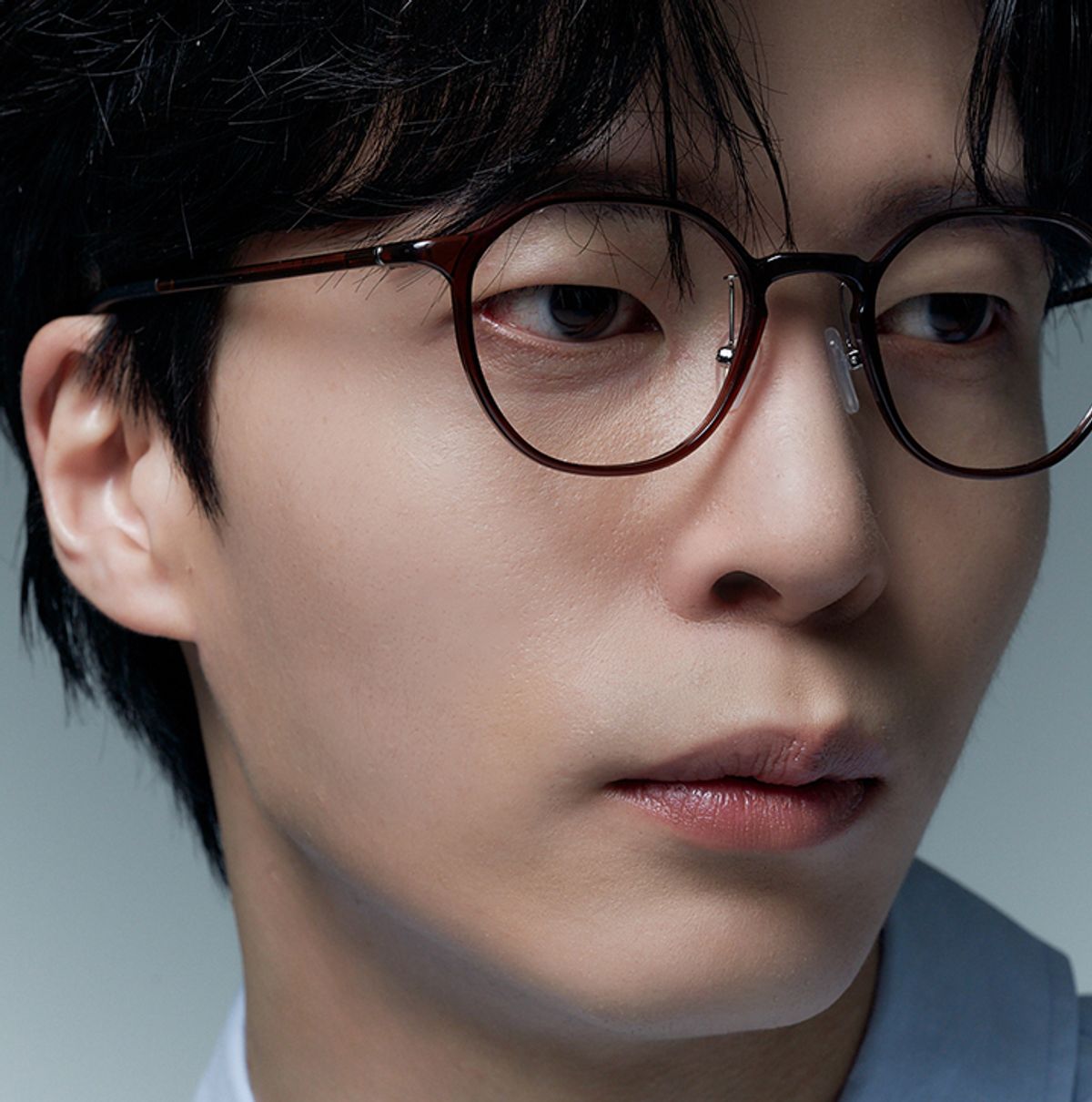 알로아이웨어(ALO EYEWEAR) [AIR FLEX] AL6402 1616G 에어플렉스 초경량_브라운 헥사곤 안경테_블루라이트 렌즈 선택