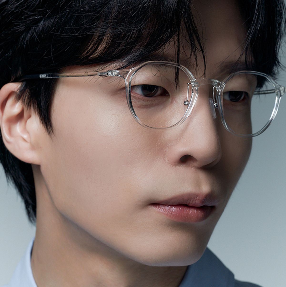알로아이웨어(ALO EYEWEAR) [AIR FLEX] AL6402 2020G 에어플렉스 초경량_투명클리어 헥사곤 안경테_블루라이트 렌즈 선택