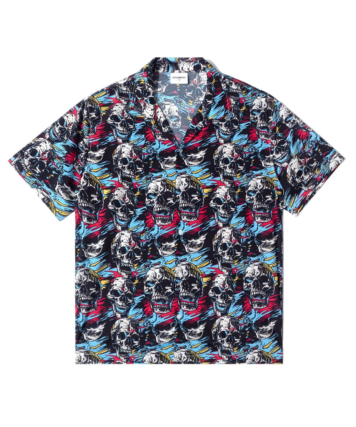 큐티에잇 가먼츠(QT8 GARMENTS) BN Flowing Skull Shirt (Black)