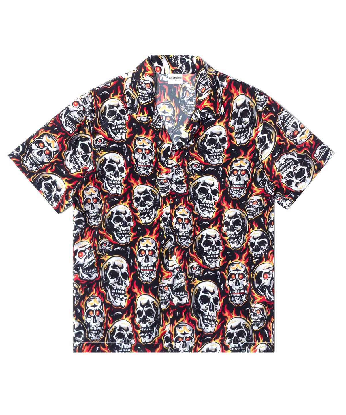 큐티에잇 가먼츠(QT8 GARMENTS) BN Fire Skull Shirt (Red)