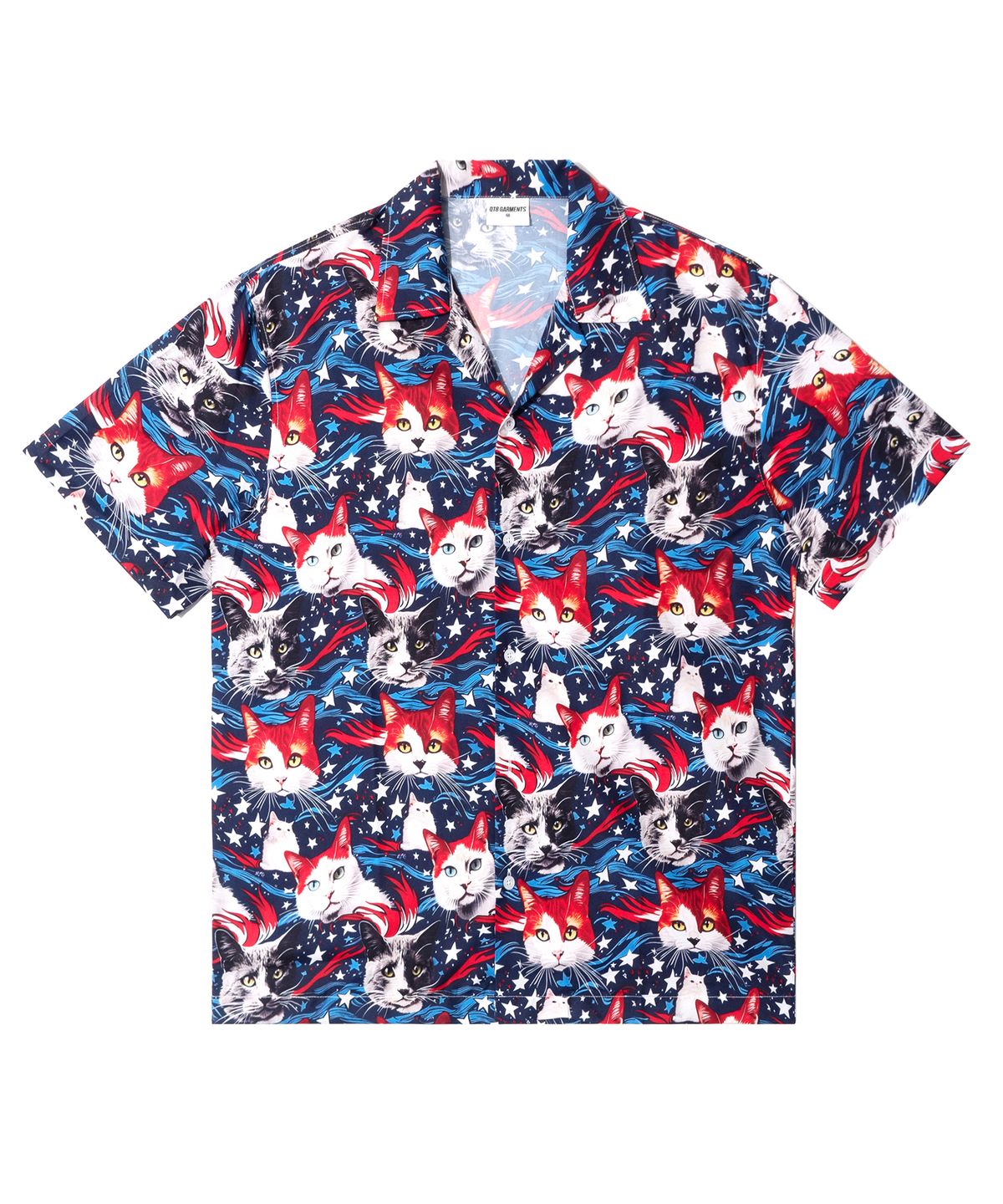 큐티에잇 가먼츠(QT8 GARMENTS) BN USA Cat Shirt (Navy)