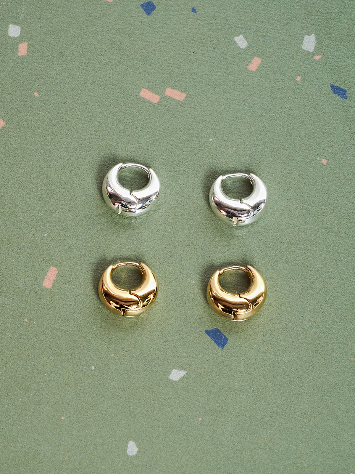 헤이(HEI) full moon one-touch earring