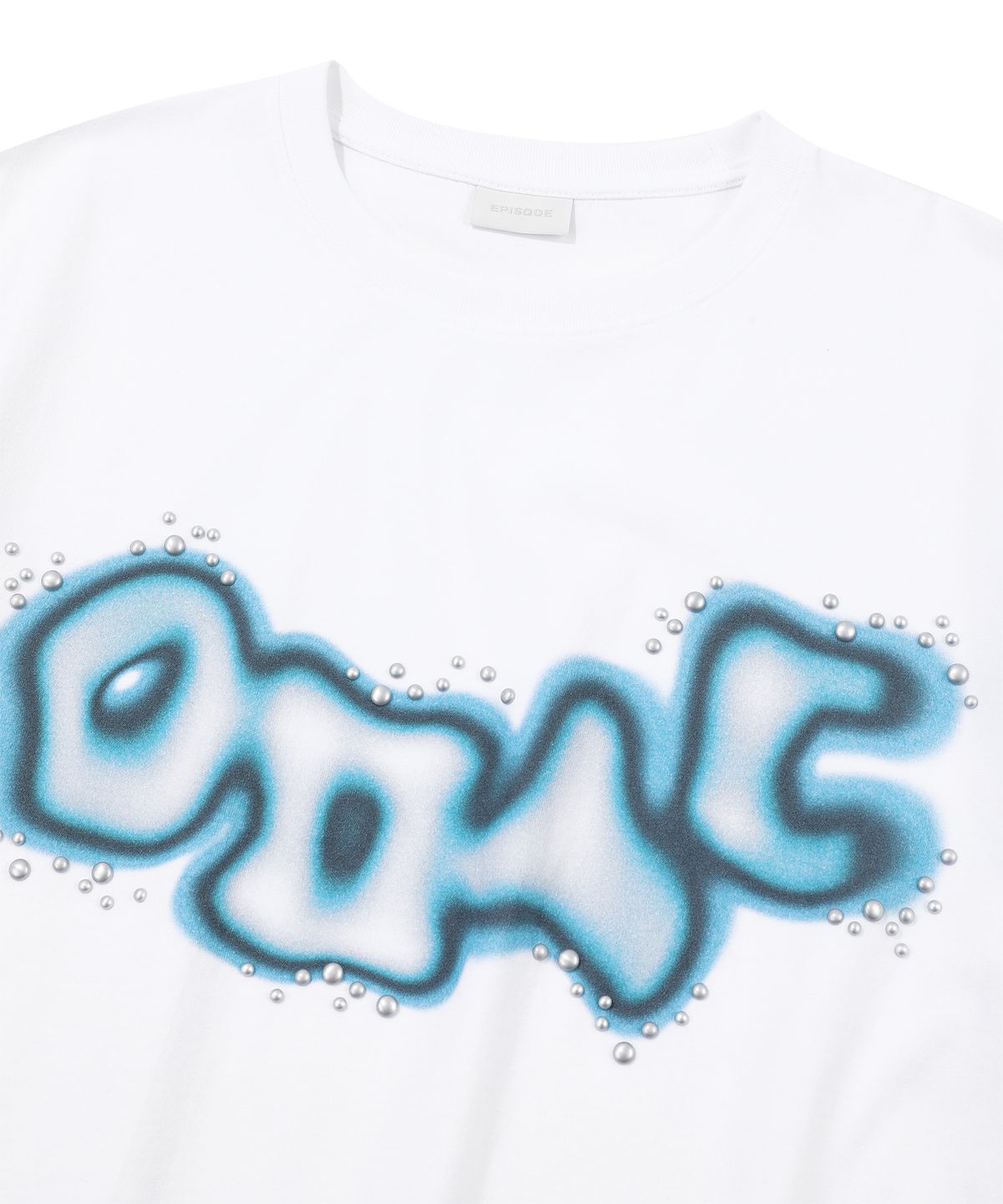 에피소드 언타이틀(EPISODE UNTITLED) HOTFIX PRINTING T-SHIRT_WHITE