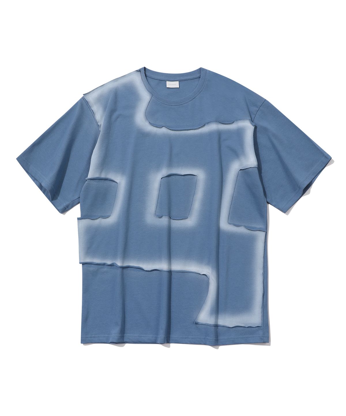 에피소드 언타이틀(EPISODE UNTITLED) APPLIQUE PAINTING T-SHIRT_BLUE