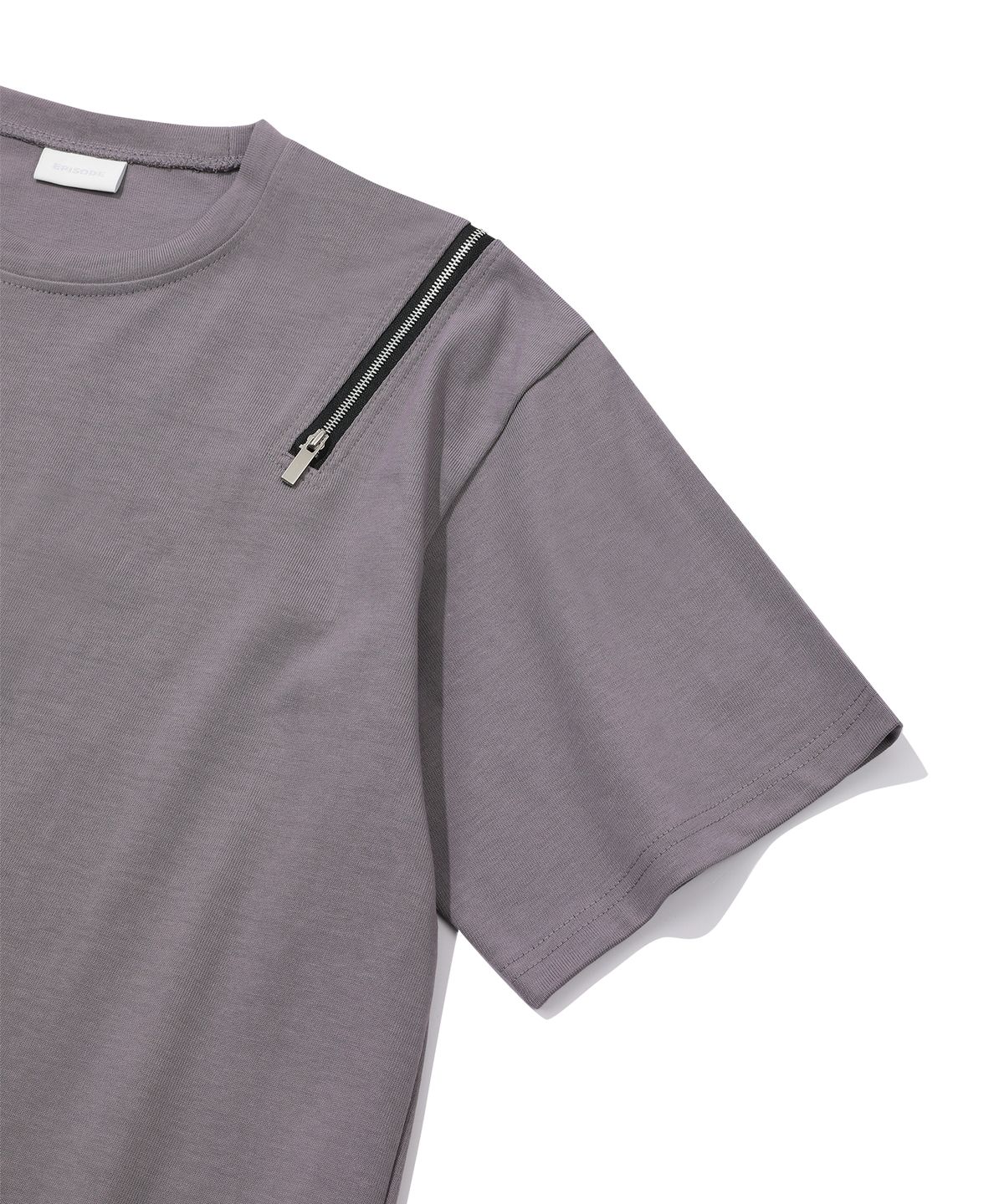 에피소드 언타이틀(EPISODE UNTITLED) DOUBLE ZIPPER T-SHIRT_PURPLE