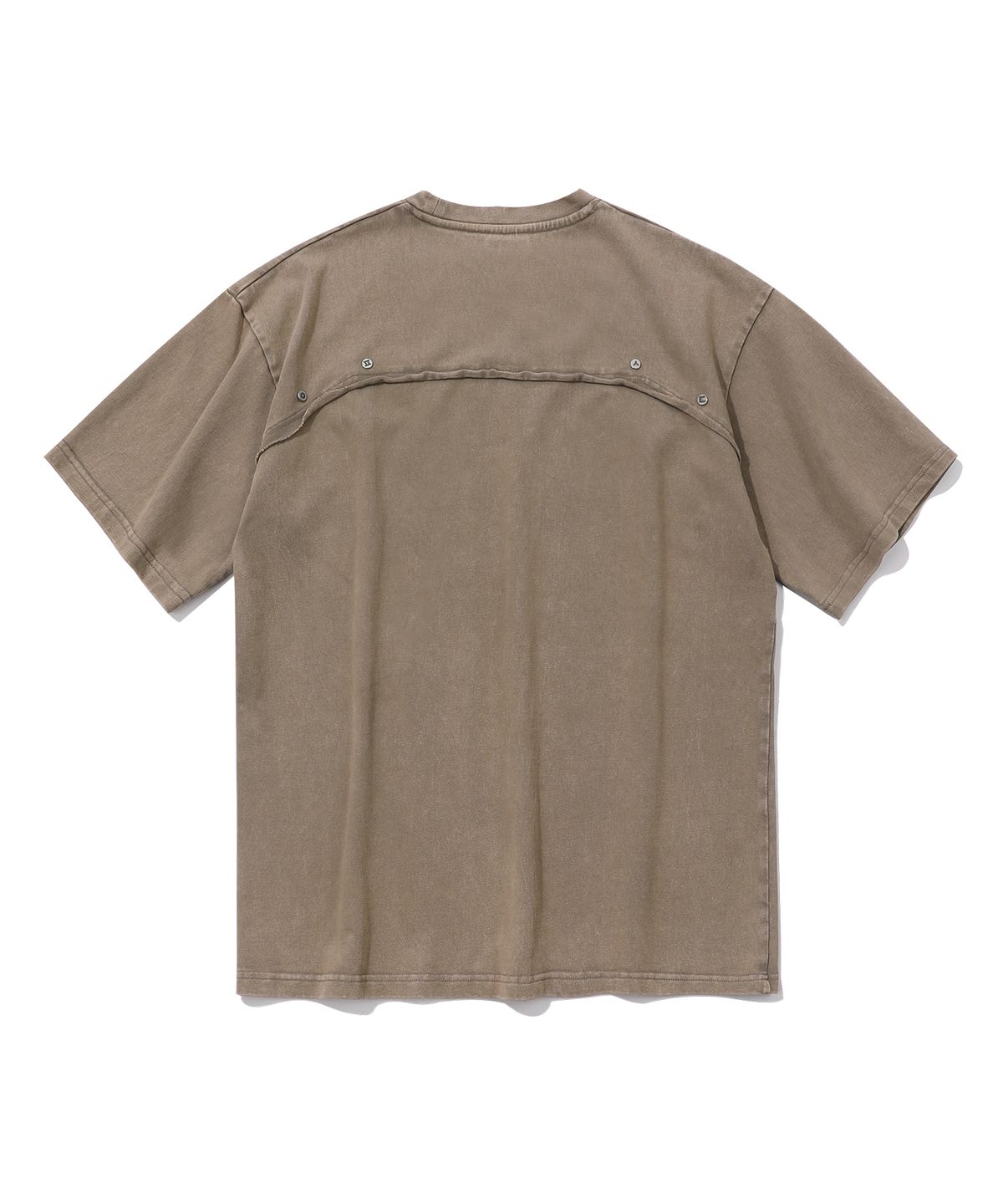 에피소드 언타이틀(EPISODE UNTITLED) POINT SNAP WASHING T-SHIRT_BROWN