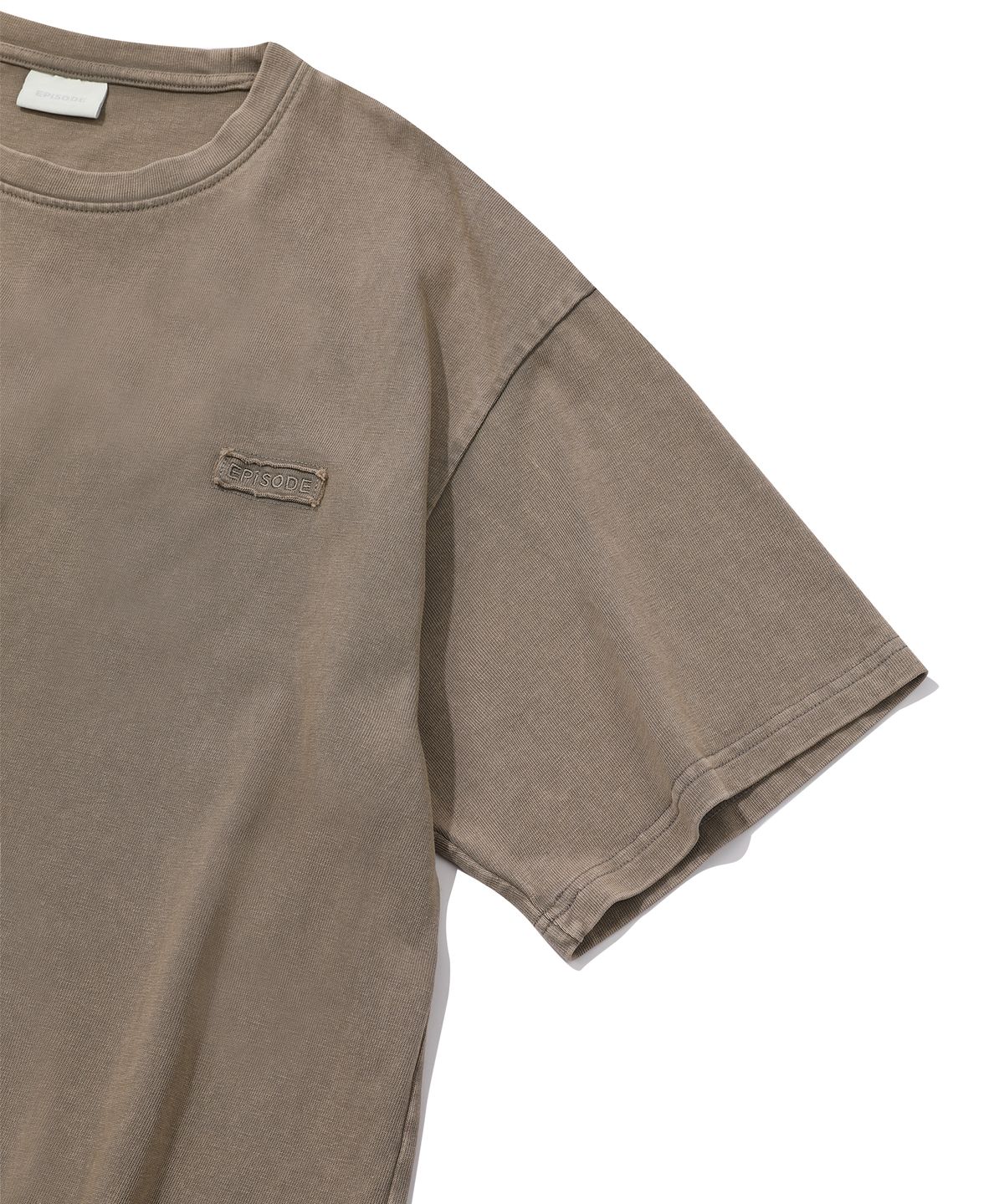 에피소드 언타이틀(EPISODE UNTITLED) POINT SNAP WASHING T-SHIRT_BROWN