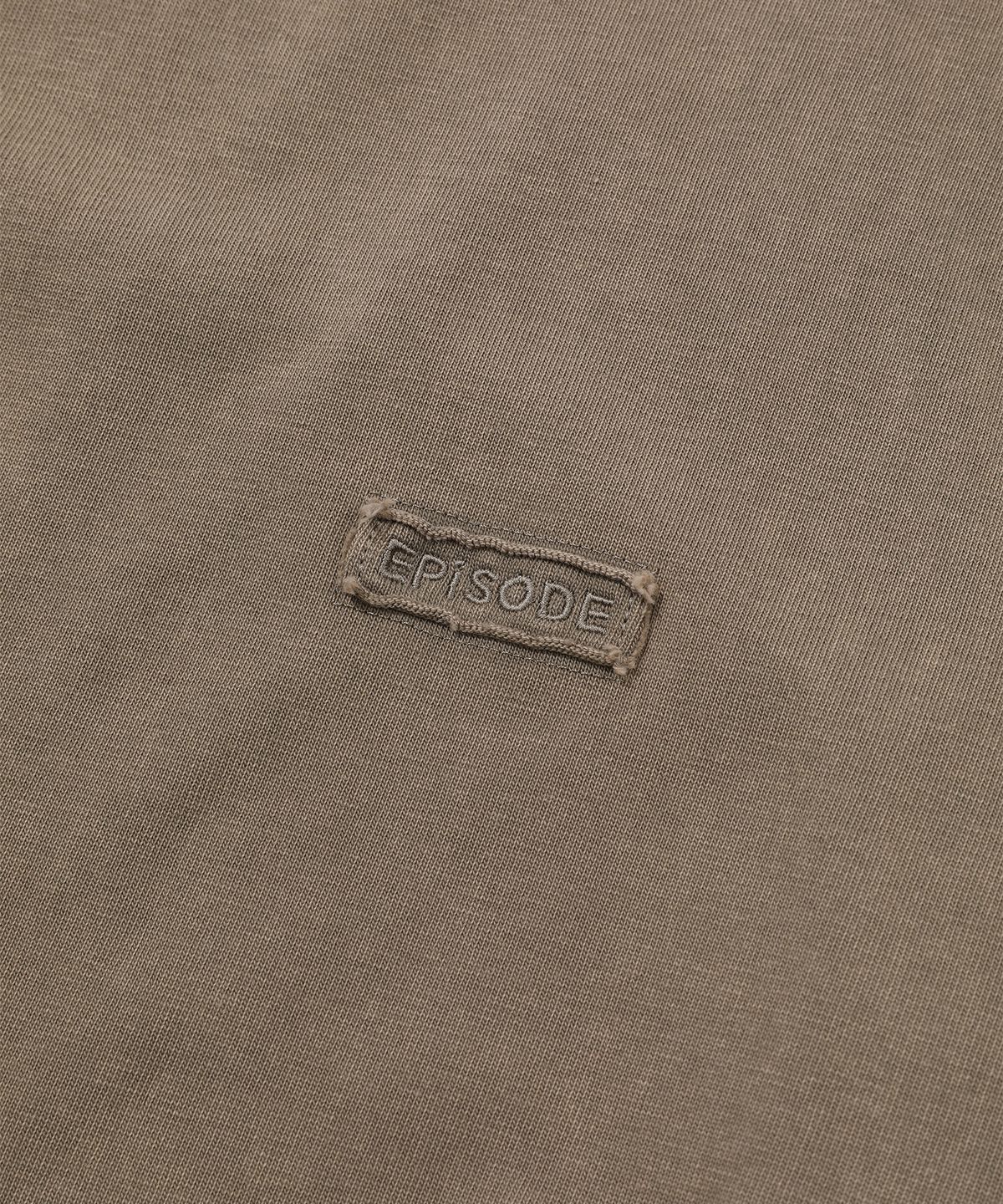 에피소드 언타이틀(EPISODE UNTITLED) POINT SNAP WASHING T-SHIRT_BROWN