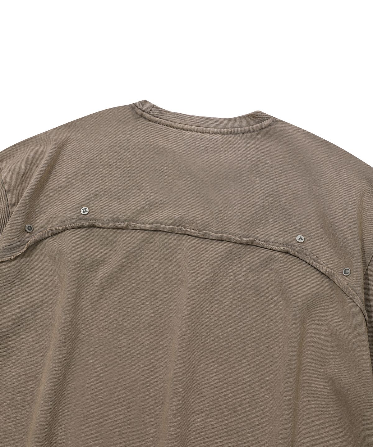 에피소드 언타이틀(EPISODE UNTITLED) POINT SNAP WASHING T-SHIRT_BROWN