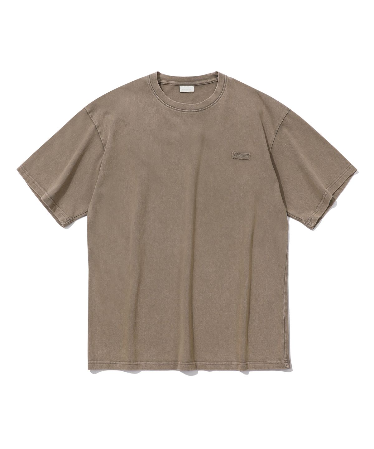에피소드 언타이틀(EPISODE UNTITLED) POINT SNAP WASHING T-SHIRT_BROWN