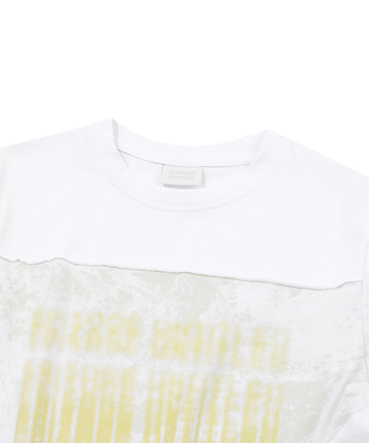 에피소드 언타이틀(EPISODE UNTITLED) CUT PRINTING T-SHIRT_WHITE
