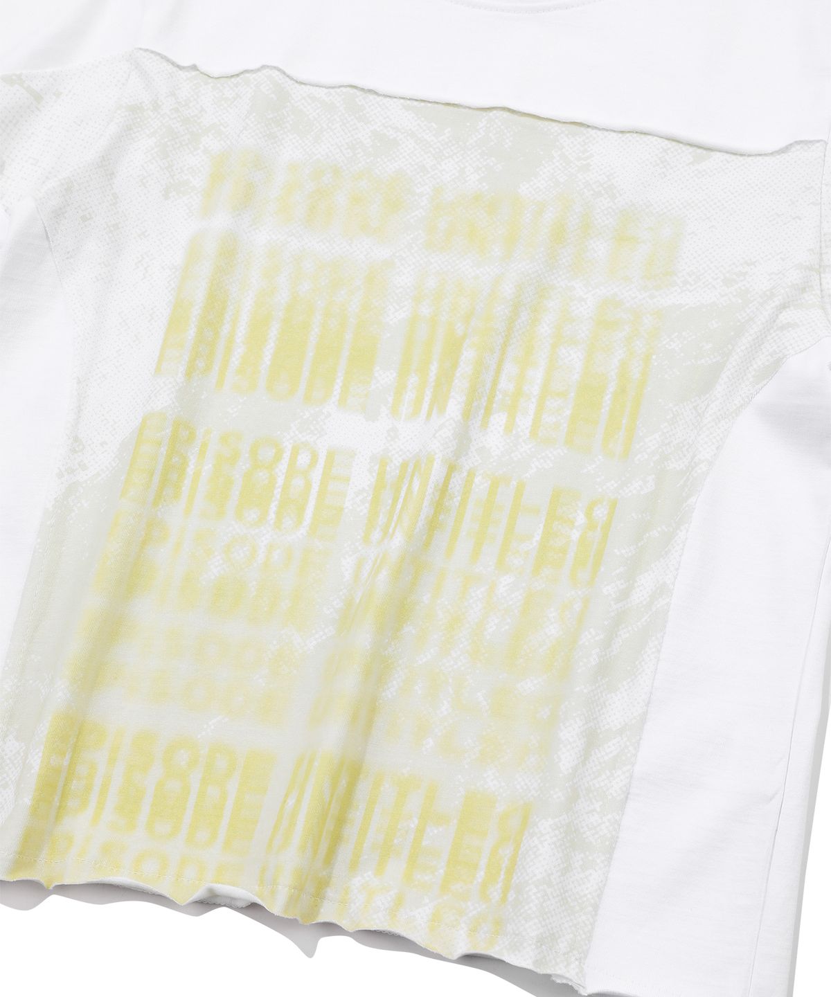 에피소드 언타이틀(EPISODE UNTITLED) CUT PRINTING T-SHIRT_WHITE