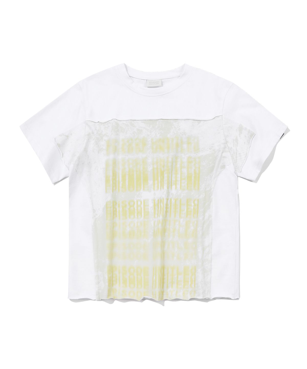 에피소드 언타이틀(EPISODE UNTITLED) CUT PRINTING T-SHIRT_WHITE