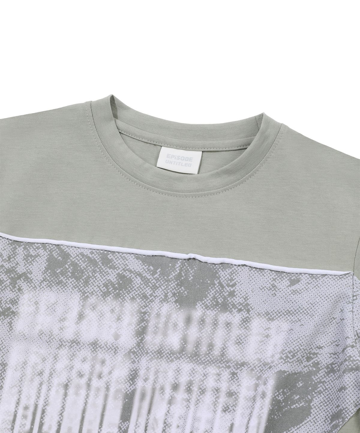 에피소드 언타이틀(EPISODE UNTITLED) CUT PRINTING T-SHIRT_KHAKI