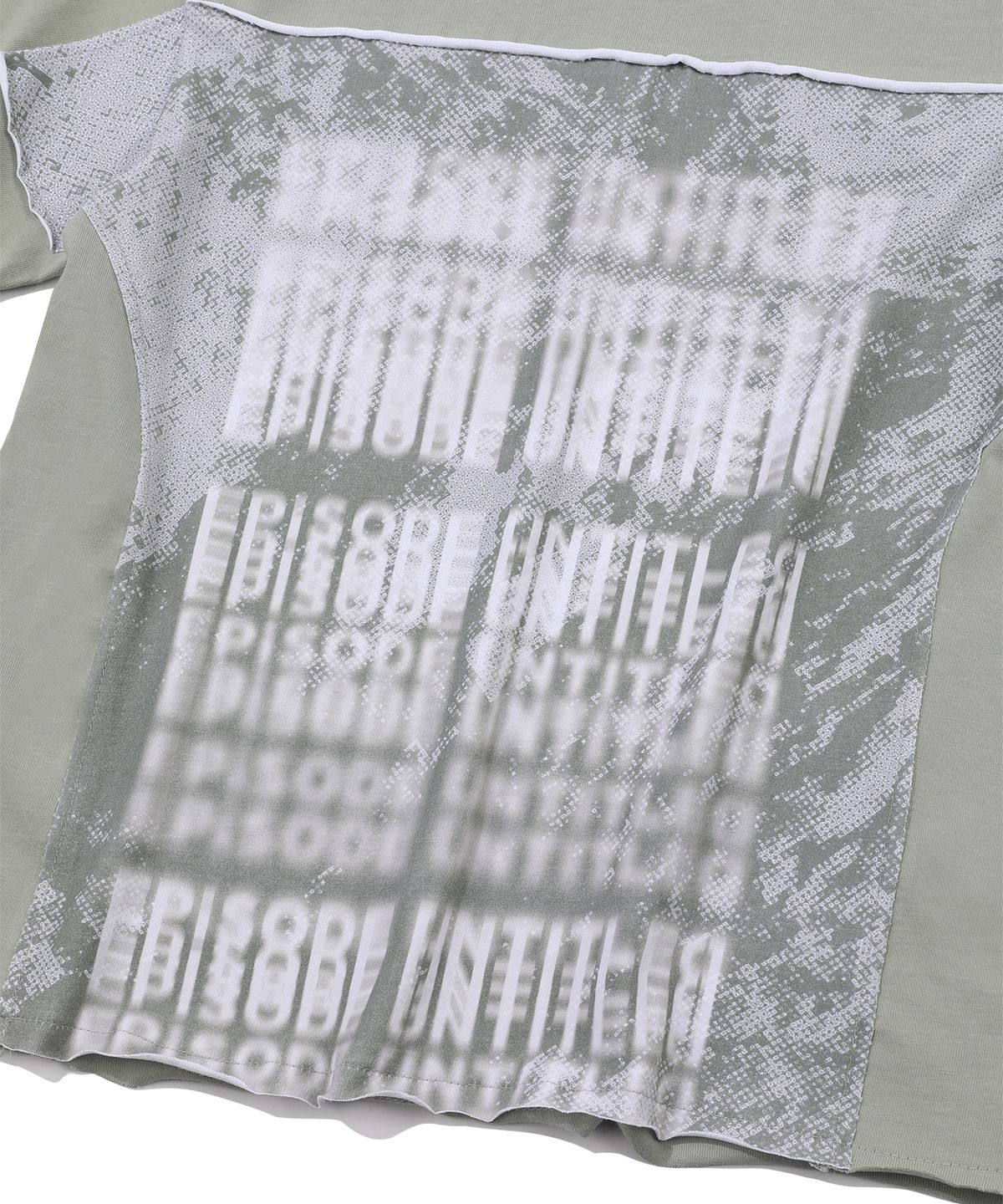 에피소드 언타이틀(EPISODE UNTITLED) CUT PRINTING T-SHIRT_KHAKI